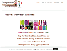 Tablet Screenshot of beverageinsulators.com